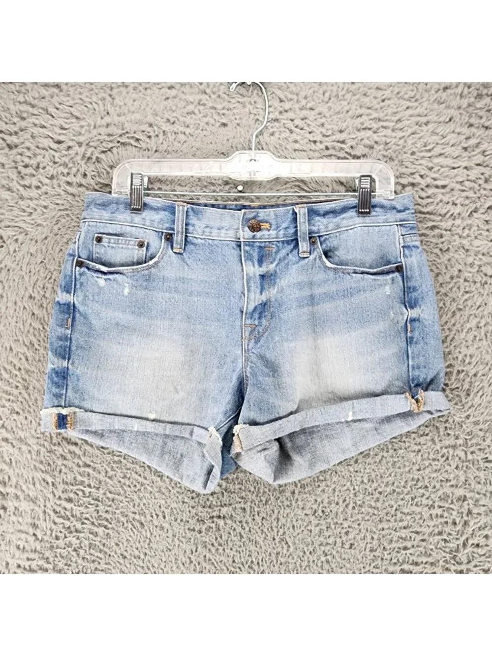 J. Crew Shorts Womens 28 Blue 100% Cotton Denim Cutoff Jorts